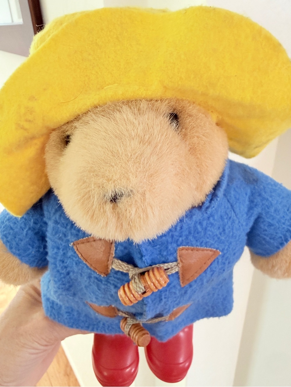 Vintage 1988 Paddington Bear, Eden Toys 10” Plush w/ Hat, Blue Coat & Boots